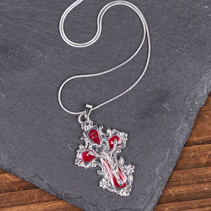 Christianartworkshop 4 Color Classic Style Jesus Cross Faith Crucifix Pendant Necklace - image 10