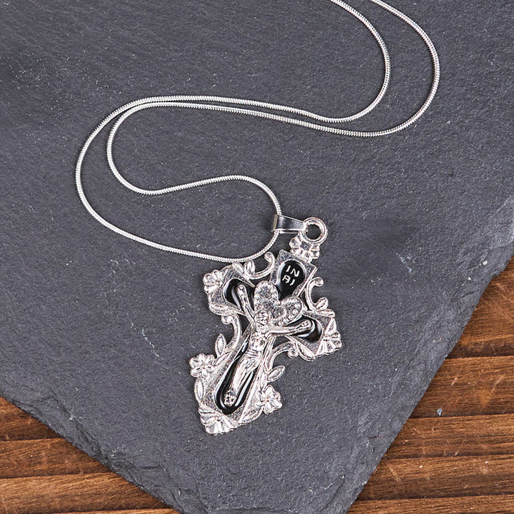 Christianartworkshop 4 Color Classic Style Jesus Cross Faith Crucifix Pendant Necklace - image 13