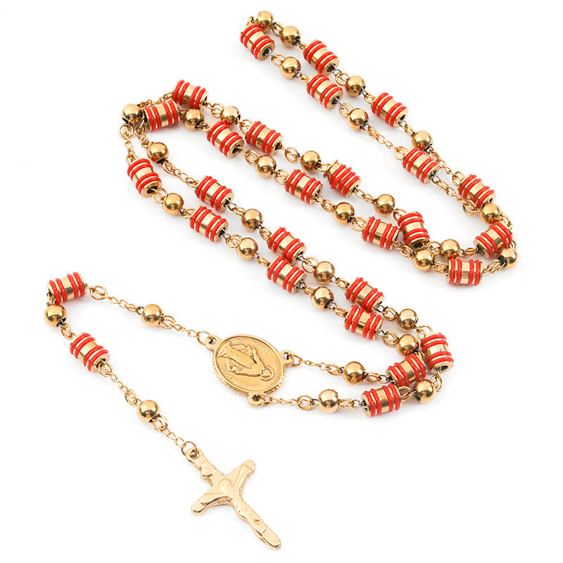 Christianartworkshop Red Silicone Rosary Beads - image 2