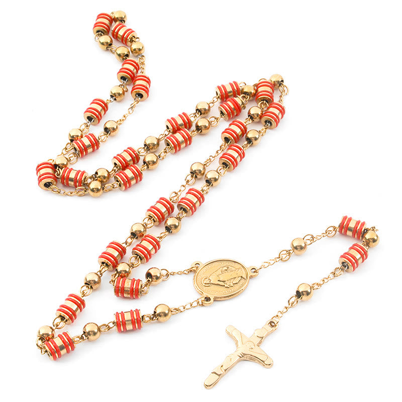 Christianartworkshop Red Silicone Rosary Beads - image 1