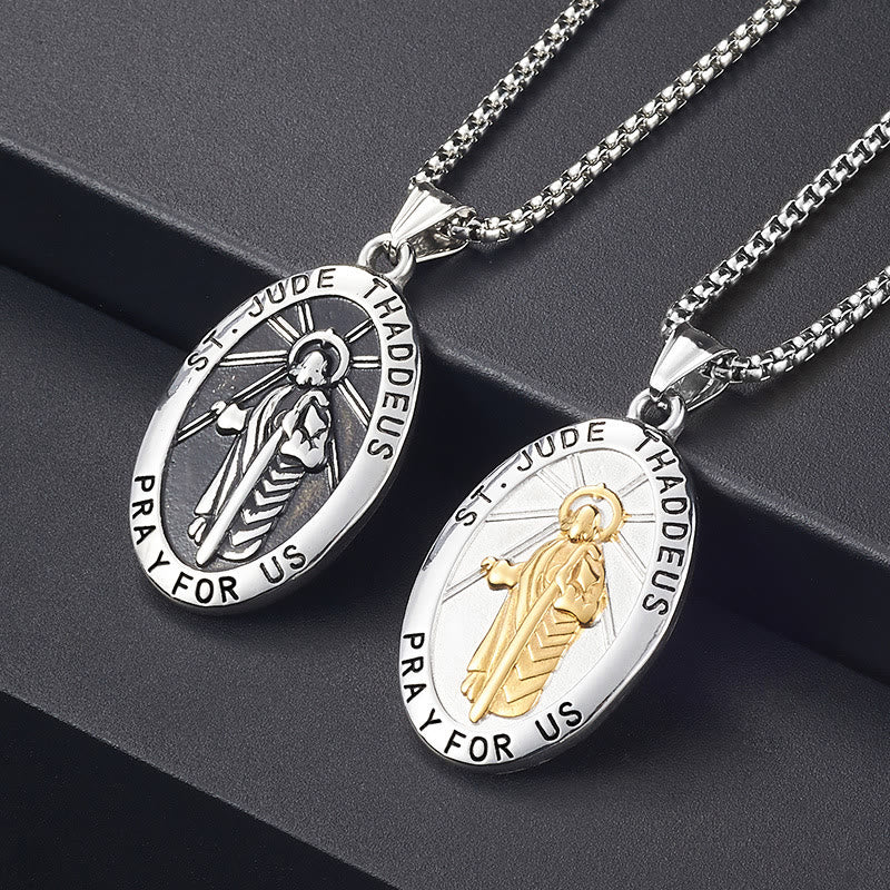 Christianartworkshop St. Jude Thaddeus Pendant Necklace - image 1