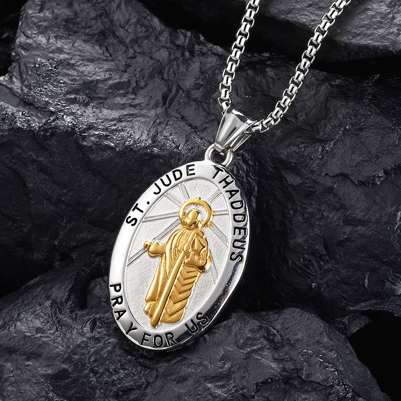 Christianartworkshop St. Jude Thaddeus Pendant Necklace - image 2