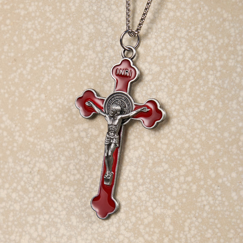 Christianartworkshop Multicolor Retro Style Classical Crucifix Faith Protection Pendant Necklace - image 23