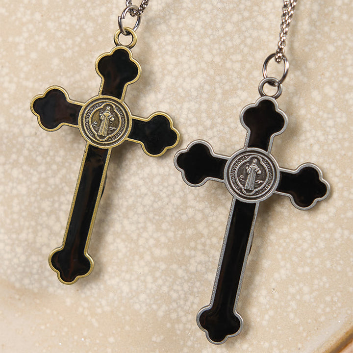 Christianartworkshop Multicolor Retro Style Classical Crucifix Faith Protection Pendant Necklace - image 14