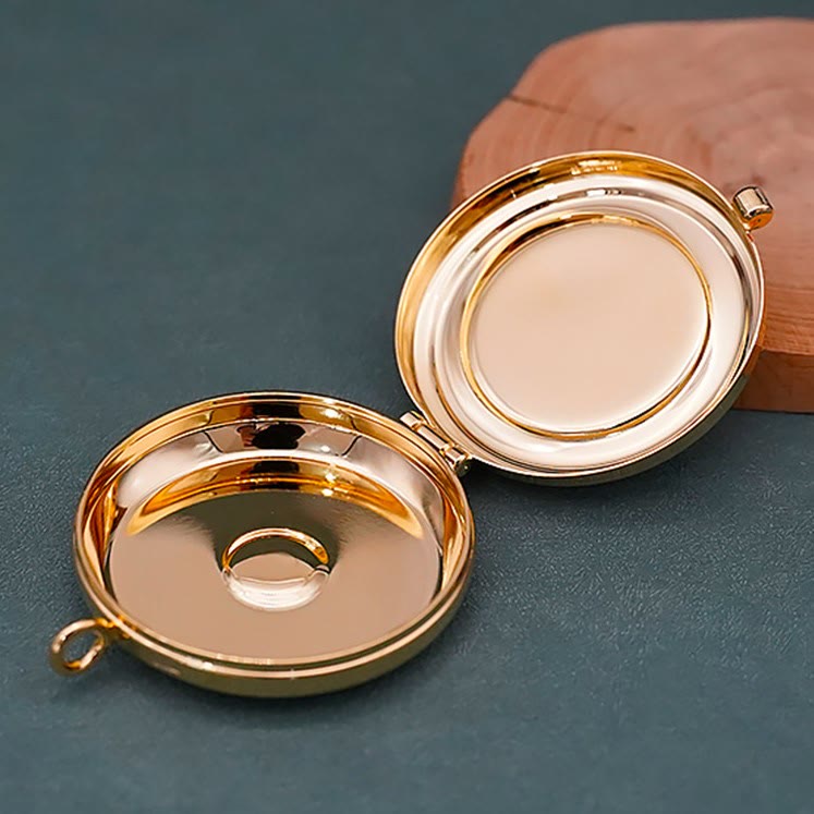 Christianartworkshop Gold-Plated Pyx with Tau Symbol–Sacred Vessel for the Holy Eucharist - image 3
