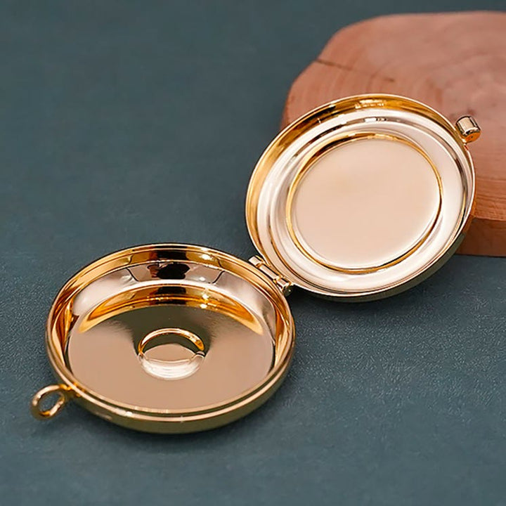 Christianartworkshop Gold-Plated Pyx with Tau Symbol–Sacred Vessel for the Holy Eucharist - image 3