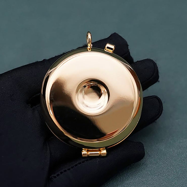 Christianartworkshop Gold-Plated Pyx with Tau Symbol–Sacred Vessel for the Holy Eucharist - image 6