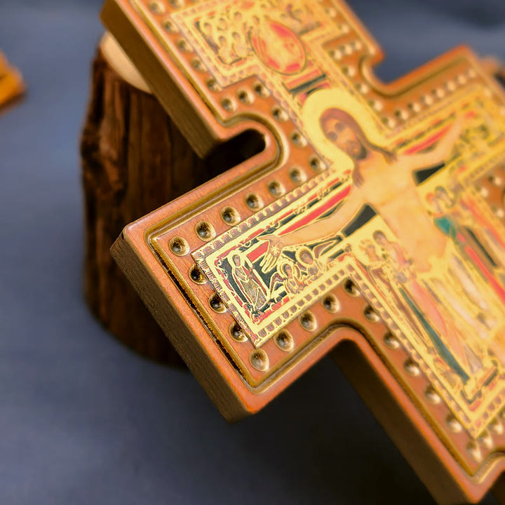 Christianartworkshop Damian Holy Water Font Station of the Cross Olive Wood Cross - image 6