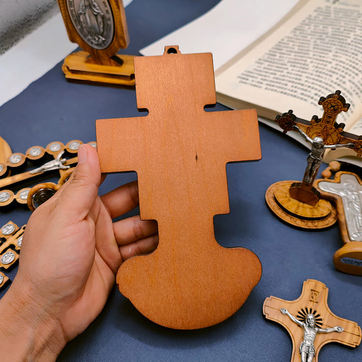 Christianartworkshop Damian Holy Water Font Station of the Cross Olive Wood Cross - image 8