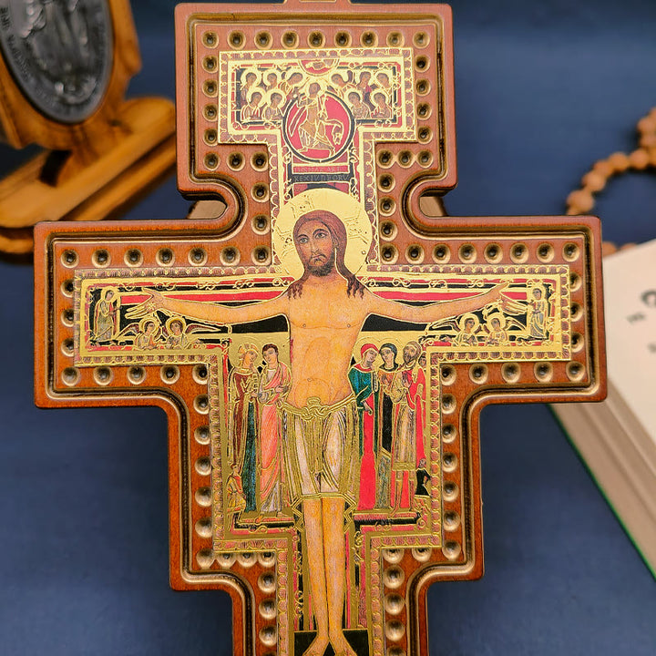 Christianartworkshop Damian Holy Water Font Station of the Cross Olive Wood Cross - image 7