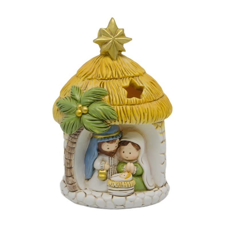 Christianartworkshop Cartoon Style Holy Family Figurine Set Desktop Decorations Ornament - image 2