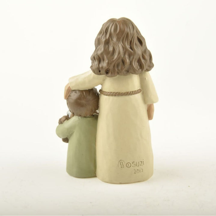 Christianartworkshop Cartoon Style Jesus Shepherd Blessing Housewarming Resin Church Souvenirs Desktop Ornament - image 4