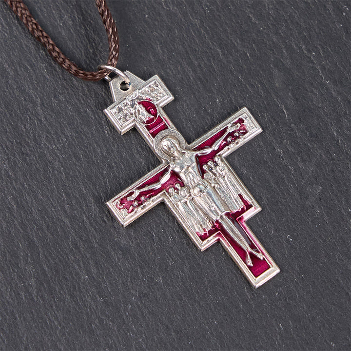 Christianartworkshop St. Francis San Damiano Cross Pendant Necklace | A Symbol of Faith and Peace - image 5