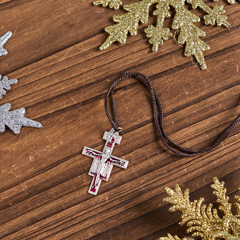 Christianartworkshop St. Francis San Damiano Cross Pendant Necklace | A Symbol of Faith and Peace - image 2