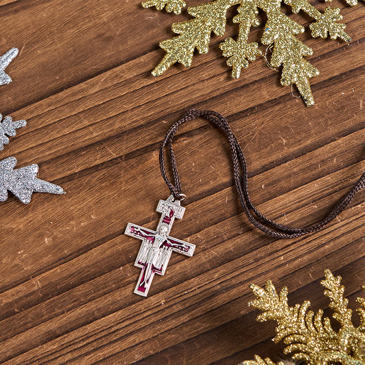 Christianartworkshop St. Francis San Damiano Cross Pendant Necklace | A Symbol of Faith and Peace - image 2