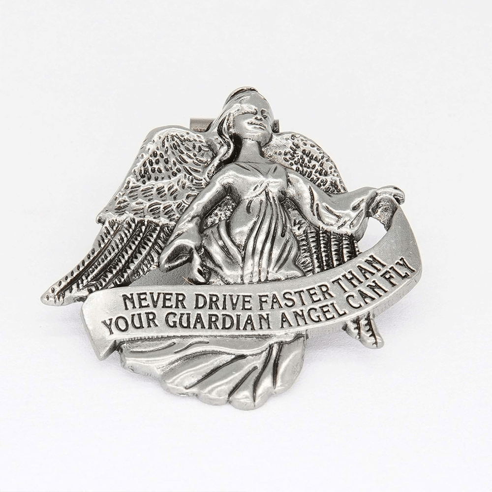 Christianartworkshop Guardian Angel Protect Your Journey Metal Visor Clips - image 2