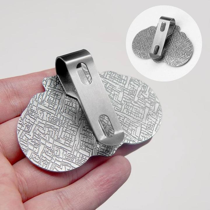 Christianartworkshop St. Benedict Protect Your Journey Two Medals Metal Visor Clips - image 3