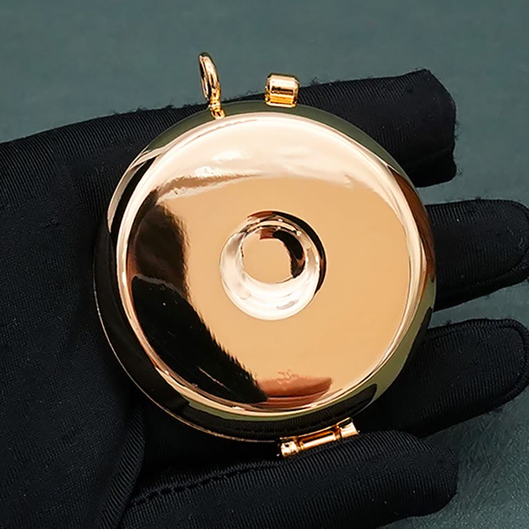 Christianartworkshop Gold-Plated Pyx with Fish and Anchor Design – Portable and Elegant Eucharistic Holder - image 5