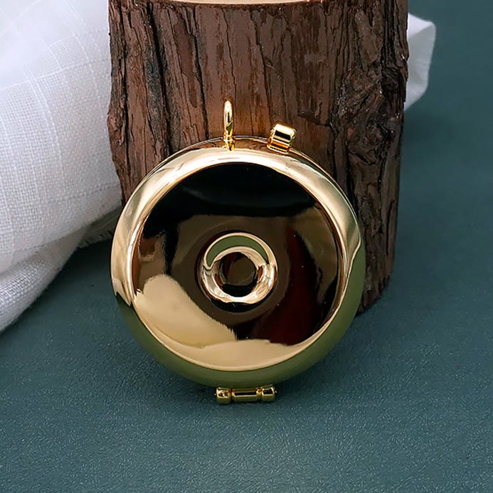 Christianartworkshop Gold-Plated Pyx with Fish and Anchor Design – Portable and Elegant Eucharistic Holder - image 7