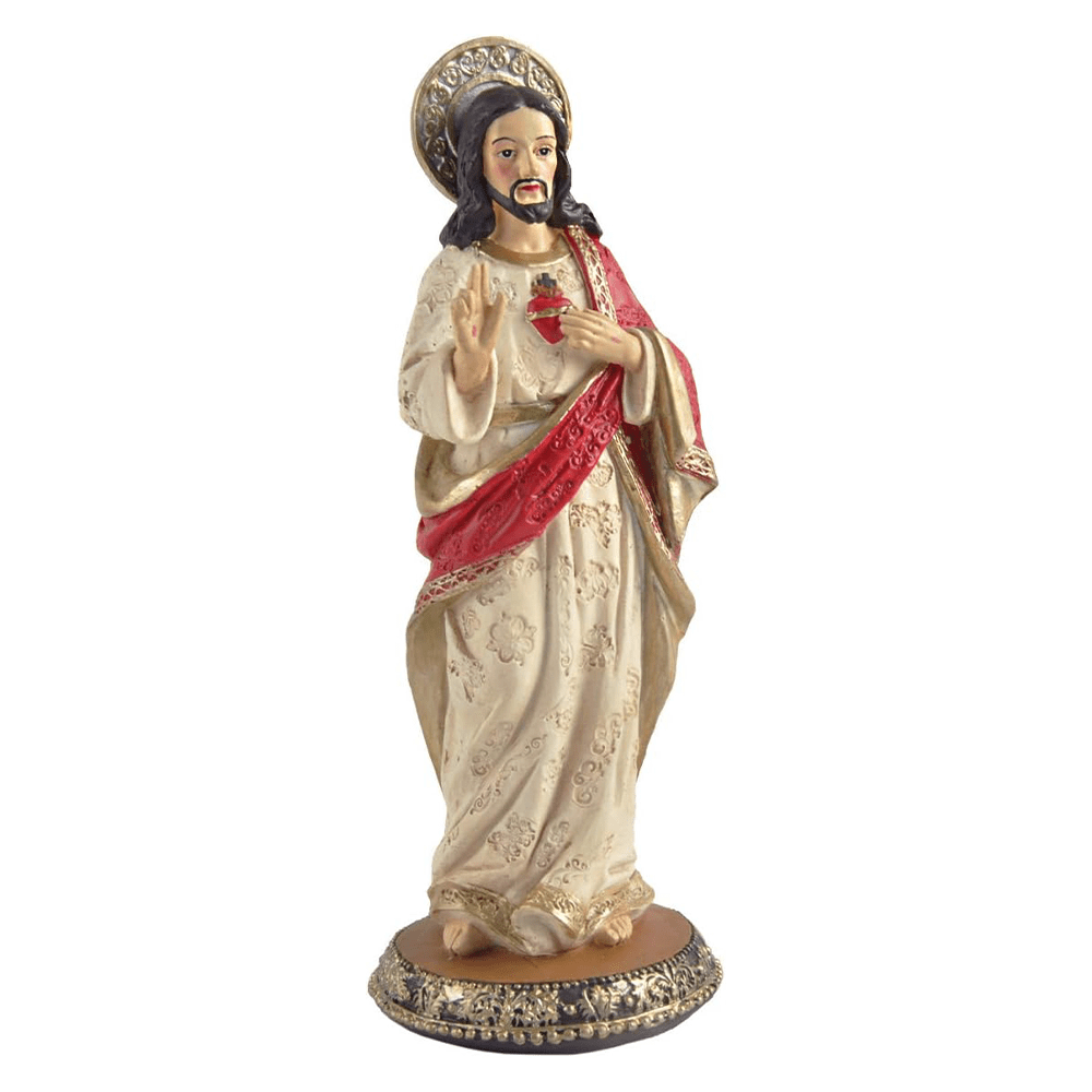 Christianartworkshop Statue of the Sacred Heart of Jesus Resin Church Souvenirs Desktop Ornament - Sacred Heart of Jesus - image 1