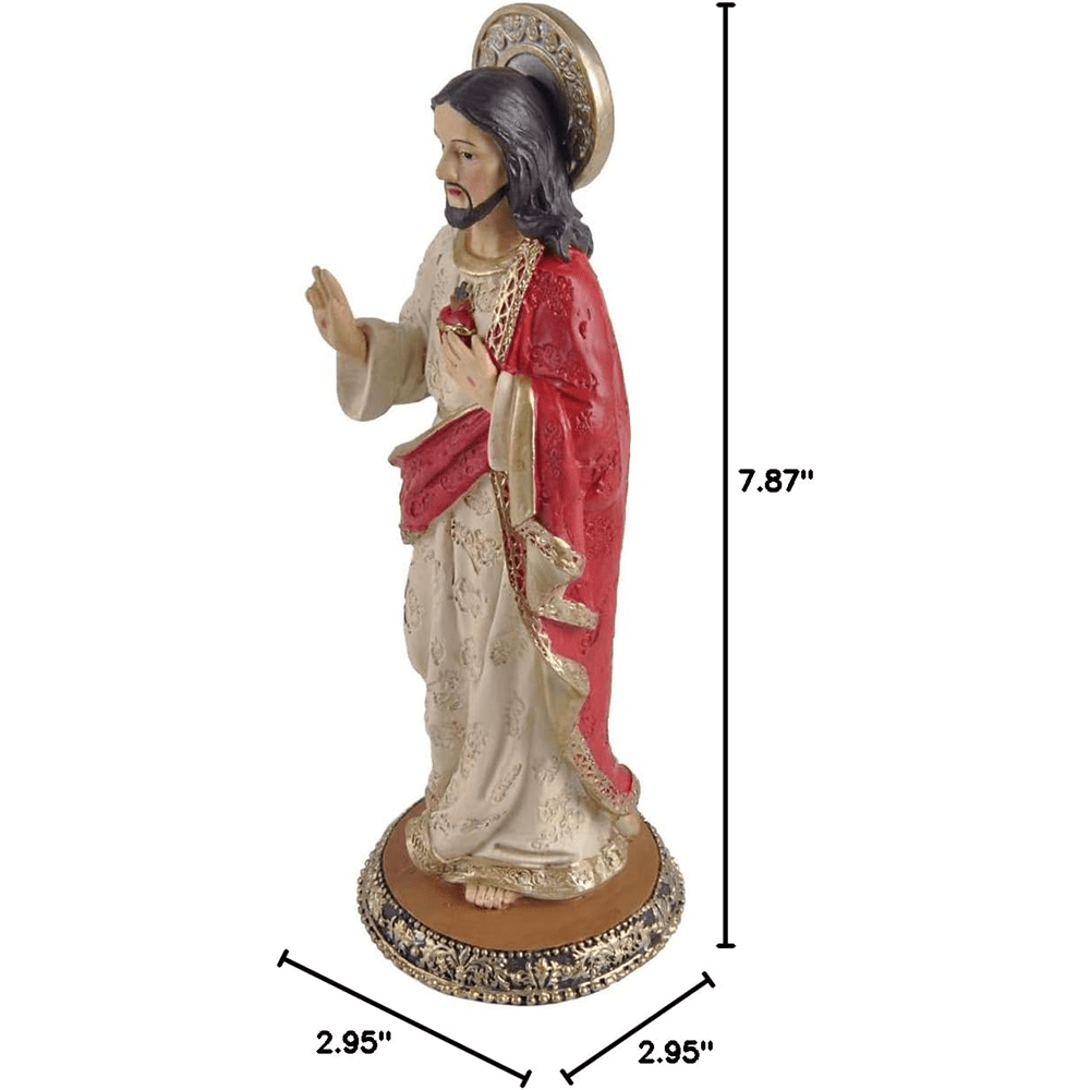 Christianartworkshop Statue of the Sacred Heart of Jesus Resin Church Souvenirs Desktop Ornament - image 5