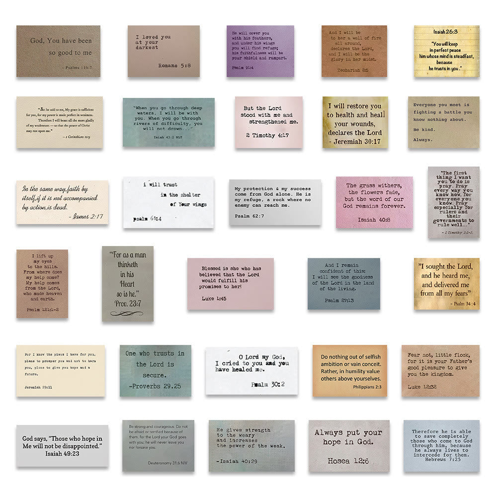 Christianartworkshop Classic Religious Bible Verse Inspiring Quotes Faith Stickers - image 8