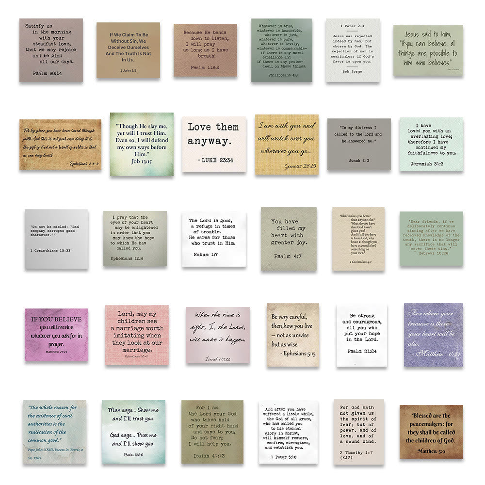 Christianartworkshop Classic Religious Bible Verse Inspiring Quotes Faith Stickers - image 7
