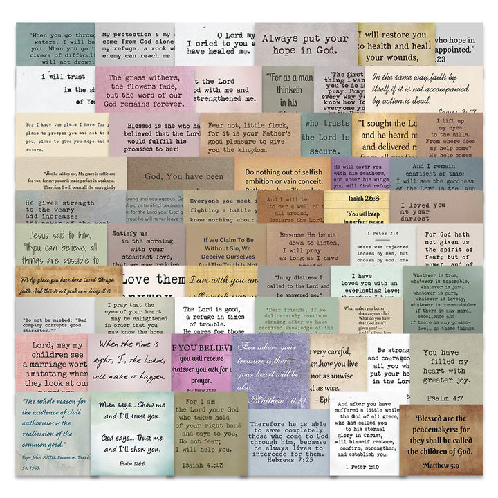 Christianartworkshop Classic Religious Bible Verse Inspiring Quotes Faith Stickers - image 2