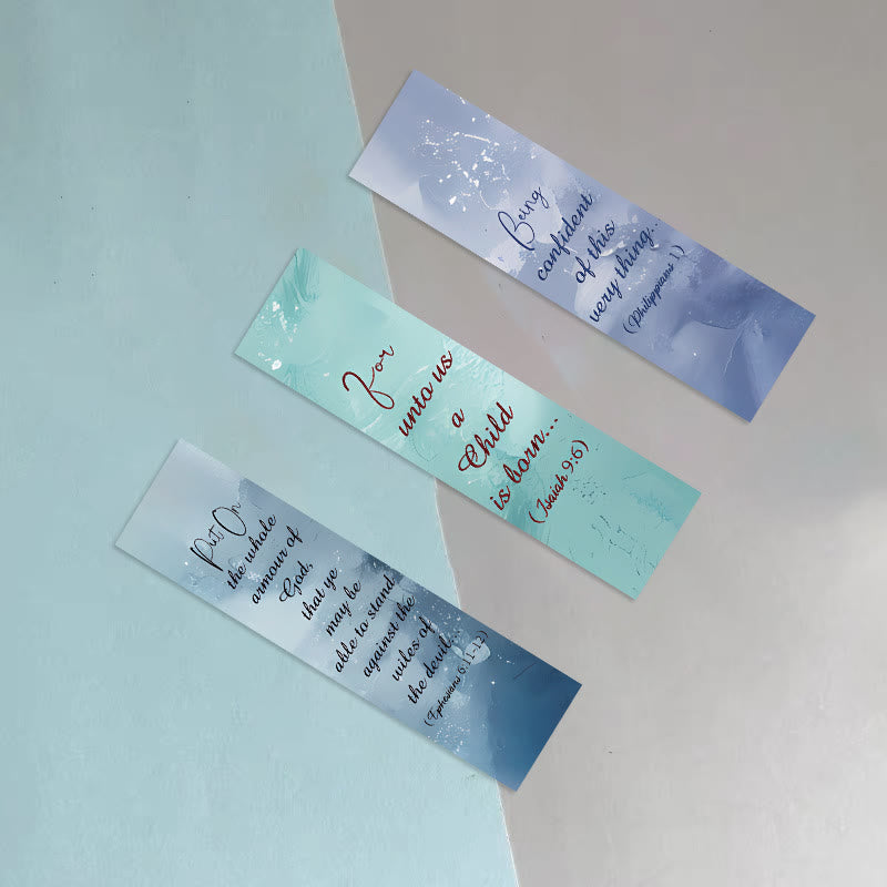 Christianartworkshop 30pcs/set Watercolor Bible Verse Inspiring Quotes Bookmark - image 3