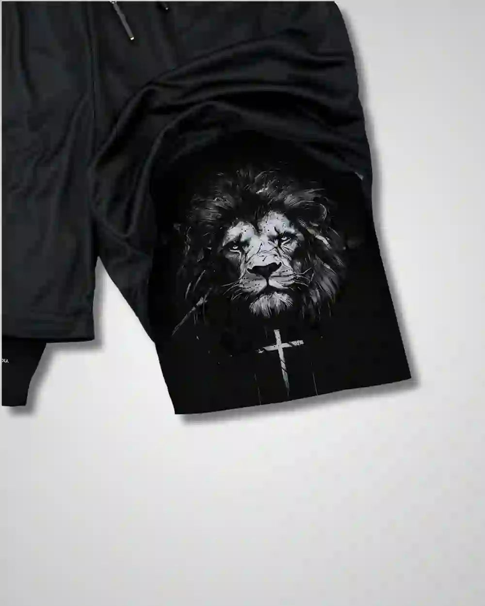 Christianartworkshop Joshua 1:9 Lion Performance Shorts - image 2