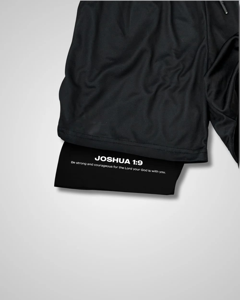 Christianartworkshop Joshua 1:9 Lion Performance Shorts - image 3