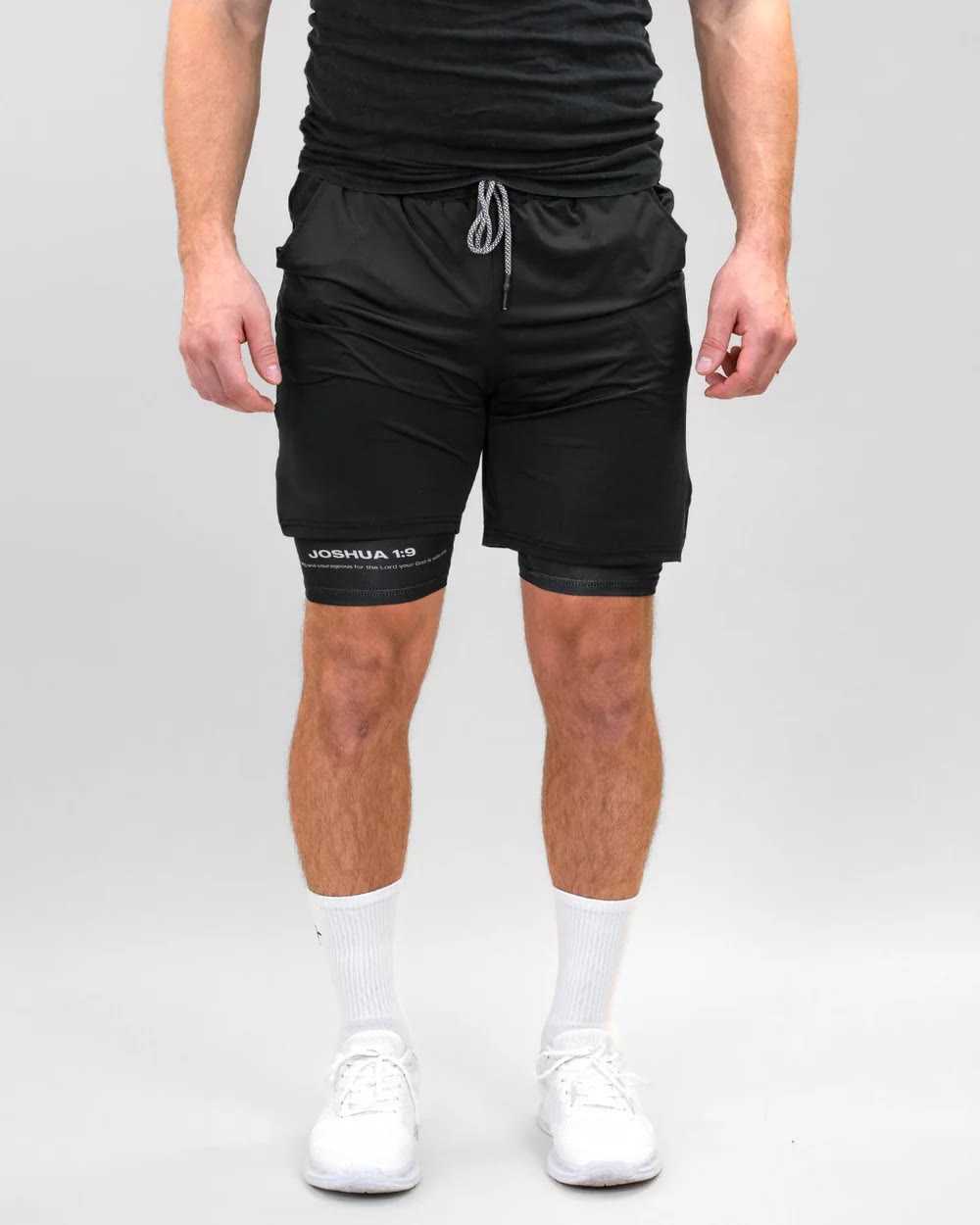 Christianartworkshop Joshua 1:9 Lion Performance Shorts - image 5