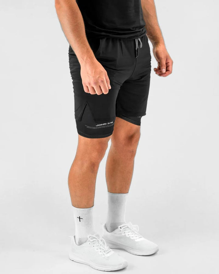 Christianartworkshop John 3:16 Cross Performance Shorts - image 10
