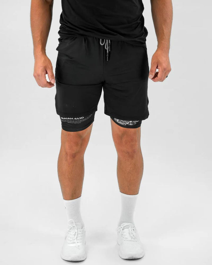 Christianartworkshop Isaiah 41:10 Angel & Devil Performance Shorts - image 4