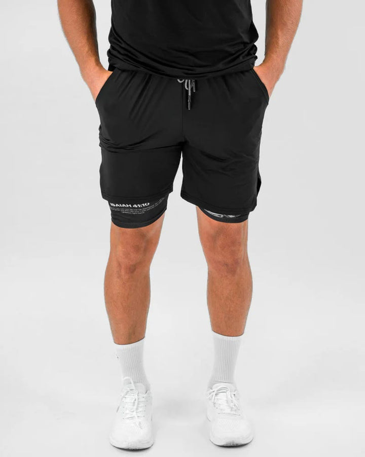 Christianartworkshop Isaiah 41:10 Angel & Devil Performance Shorts - image 5