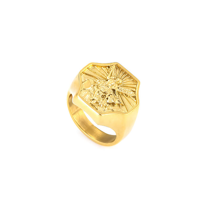 Christianartworkshop Exclusive Crafted Archangel St. Michael Ring - Expression of Daily Faith  - image 6