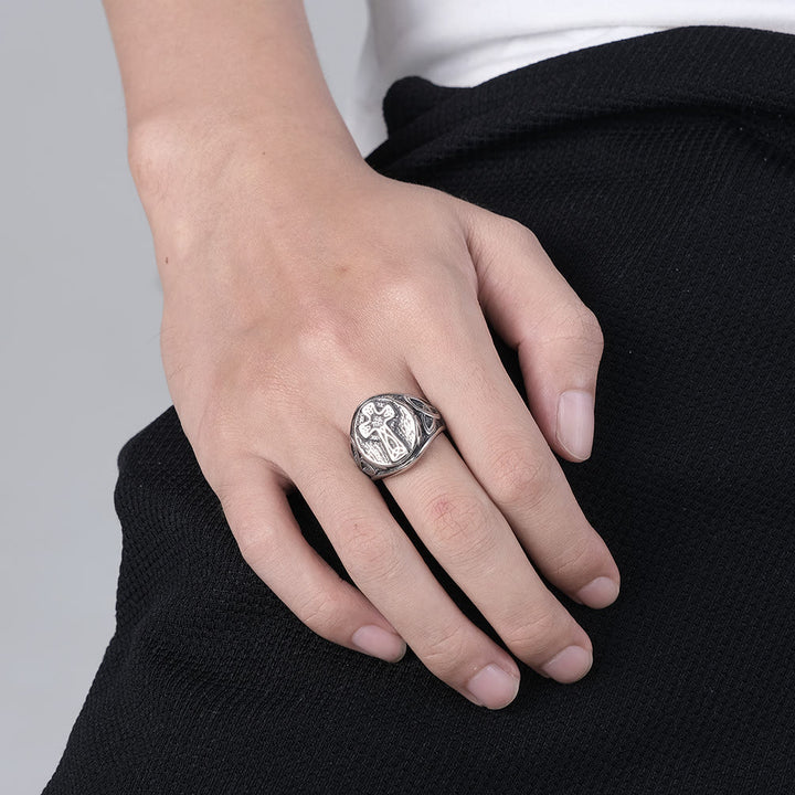 Christianartworkshop Eternal Faith Celtic Cross Ring - A Symbol of Timeless Devotion - image 4