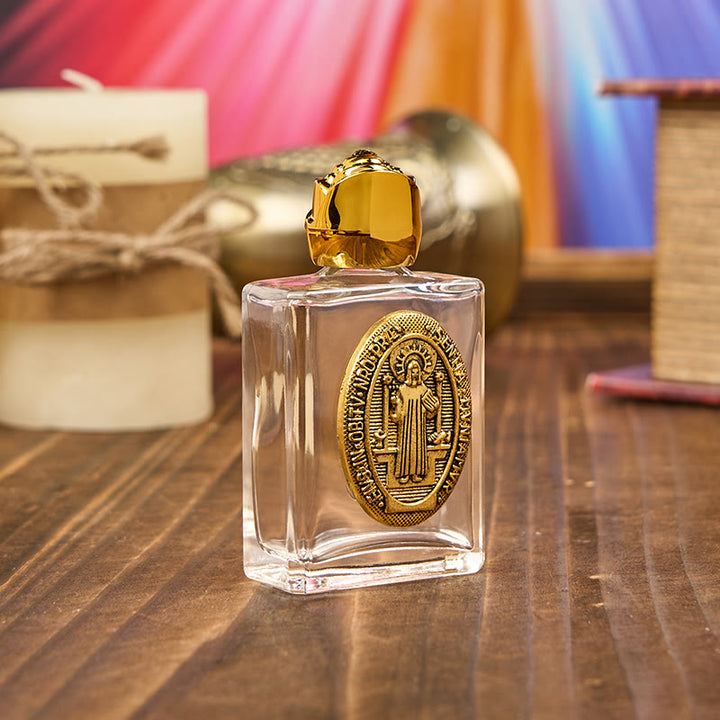 Christianartworkshop Exclusive Crafted St. Benedict Holy Water Bottle - A Vessel of Blessing and Protection - image 5