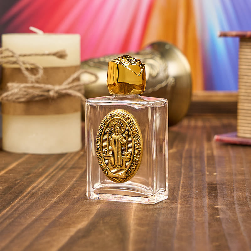 Christianartworkshop Exclusive Crafted St. Benedict Holy Water Bottle - A Vessel of Blessing and Protection - image 6