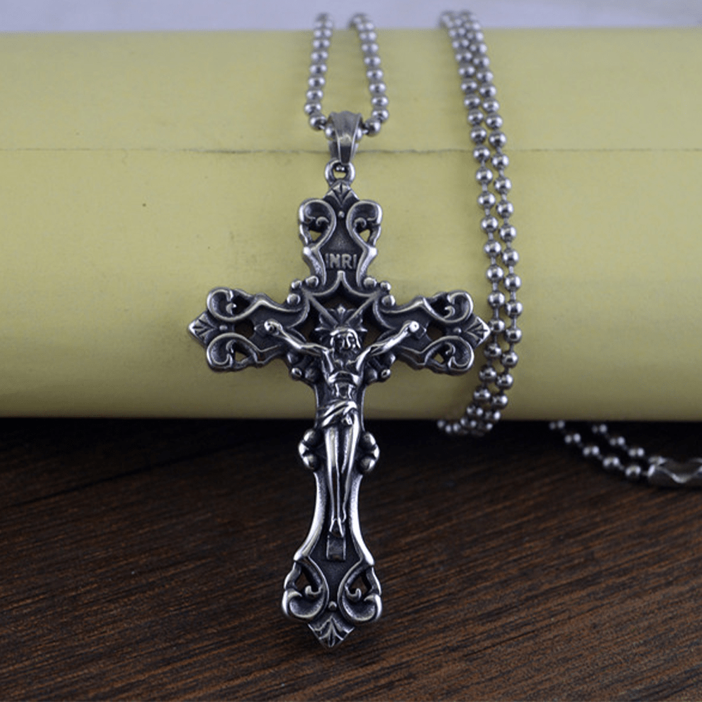 Christianartworkshop Ornate Crucifix Necklace - A Profound Symbol of Devotion Timeless Faith - image 4