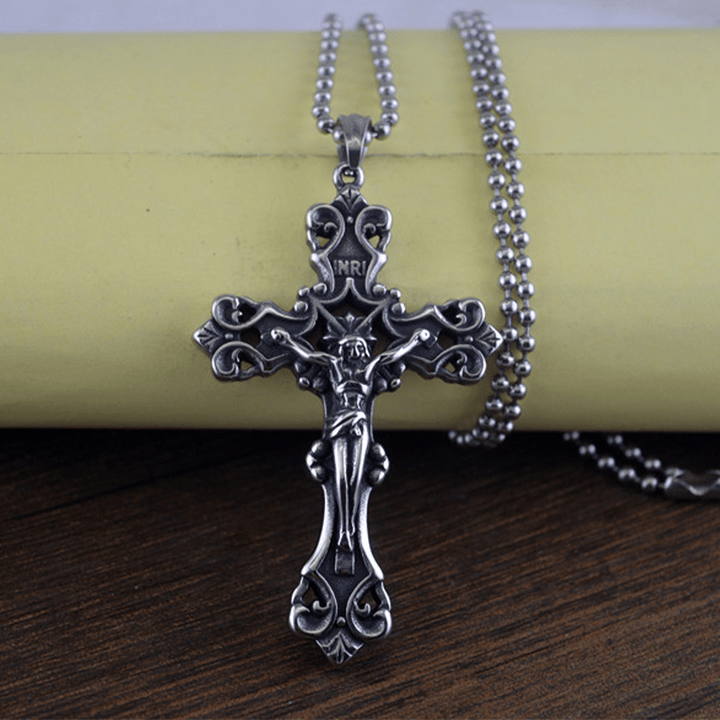 Christianartworkshop Ornate Crucifix Necklace - A Profound Symbol of Devotion Timeless Faith - image 4