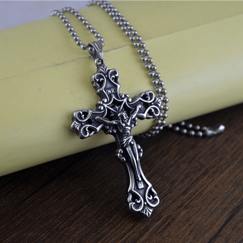 Christianartworkshop Ornate Crucifix Necklace - A Profound Symbol of Devotion Timeless Faith - image 3