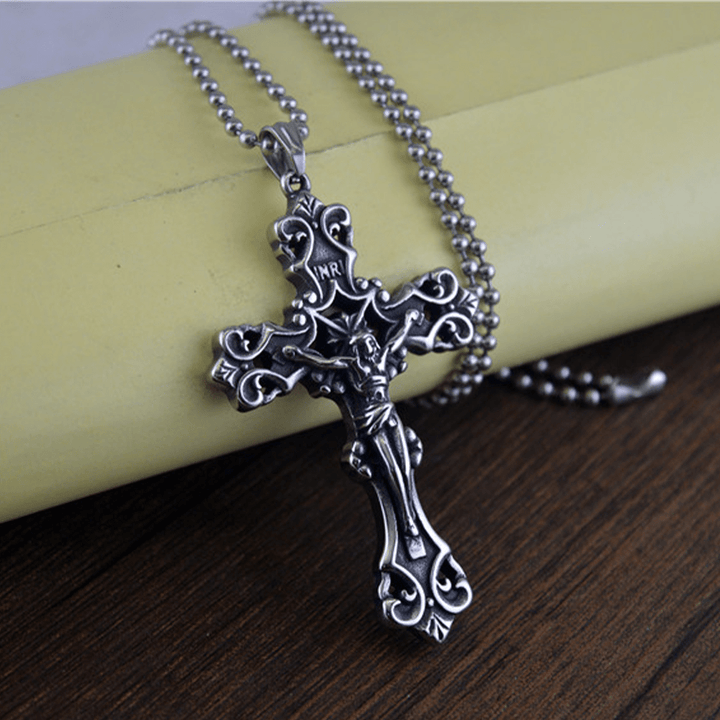 Christianartworkshop Ornate Crucifix Necklace - A Profound Symbol of Devotion Timeless Faith - image 3