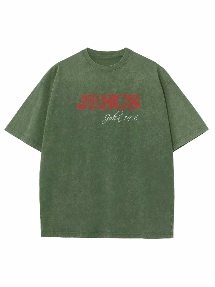 Christianartworkshop Truth Is Jesus Is Truth Unisex Washed T-shirt - image 14