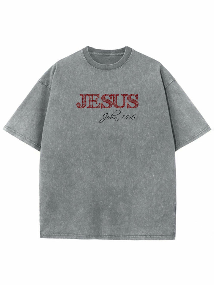 Christianartworkshop Truth Is Jesus Is Truth Unisex Washed T-shirt - image 16