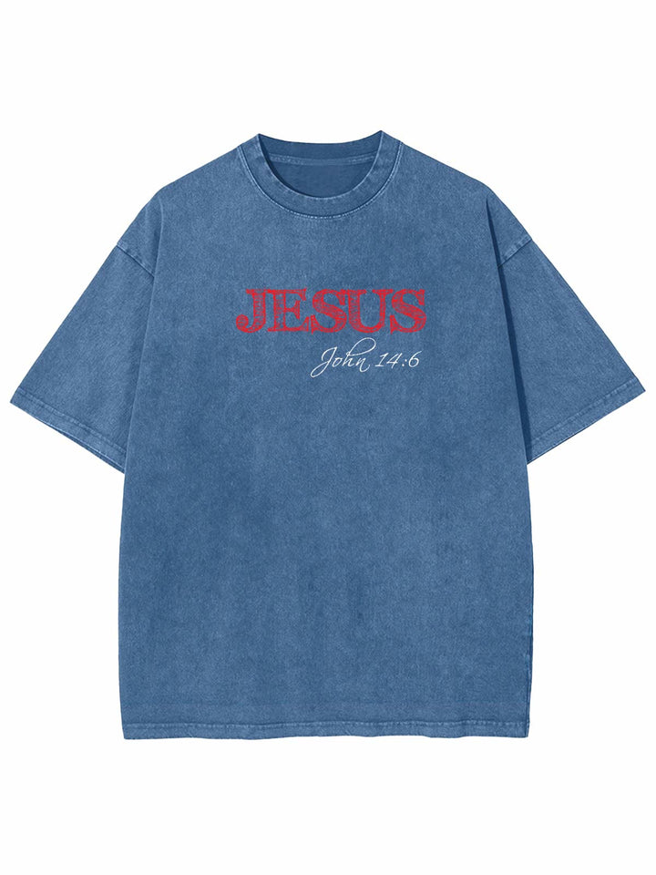 Christianartworkshop Truth Is Jesus Is Truth Unisex Washed T-shirt - image 2