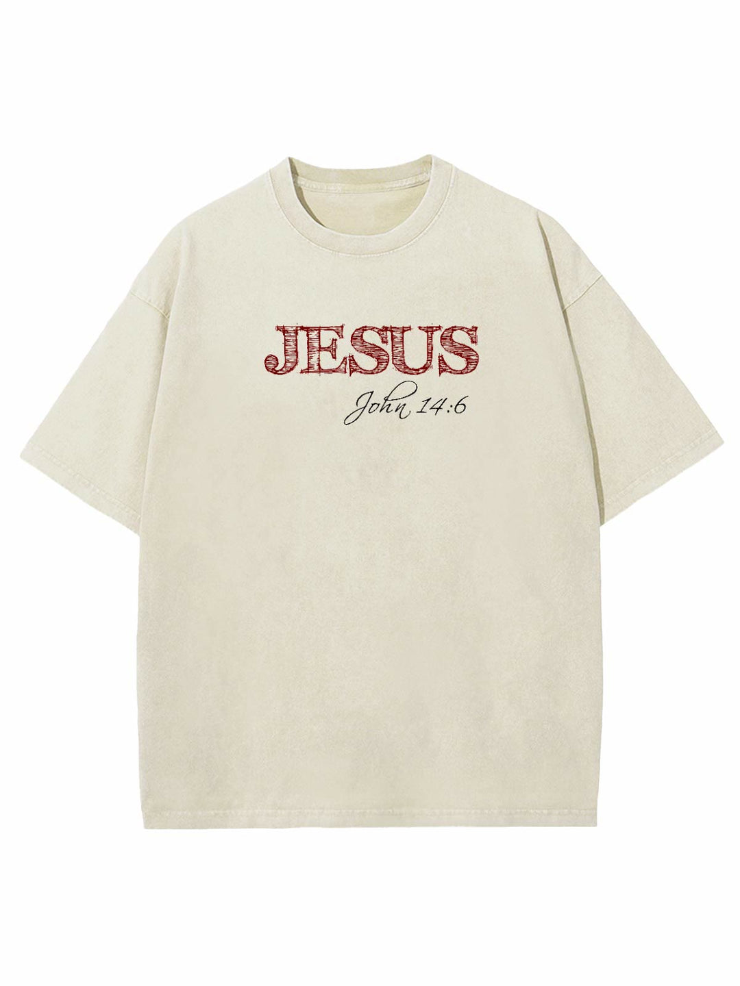 Christianartworkshop Truth Is Jesus Is Truth Unisex Washed T-shirt - image 6