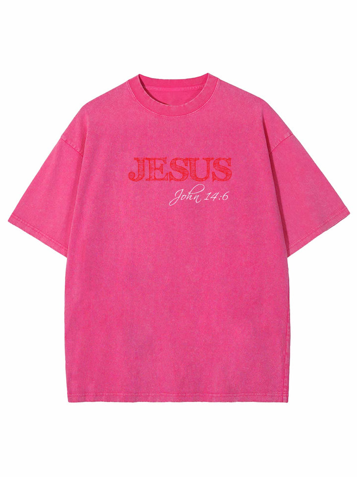 Christianartworkshop Truth Is Jesus Is Truth Unisex Washed T-shirt - image 8