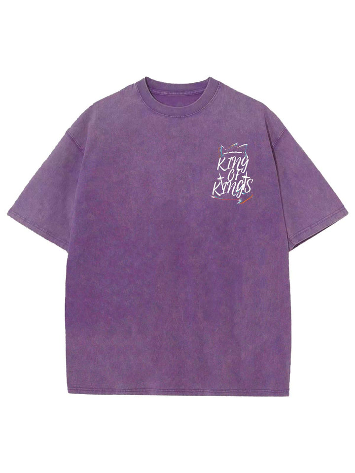 Christianartworkshop King Of Kings Unisex Washed T-shirt - image 10