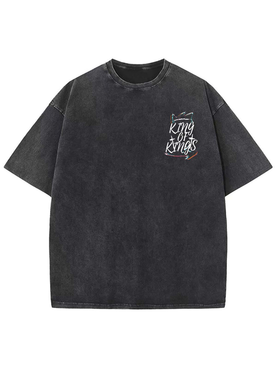 Christianartworkshop King Of Kings Unisex Washed T-shirt - image 4